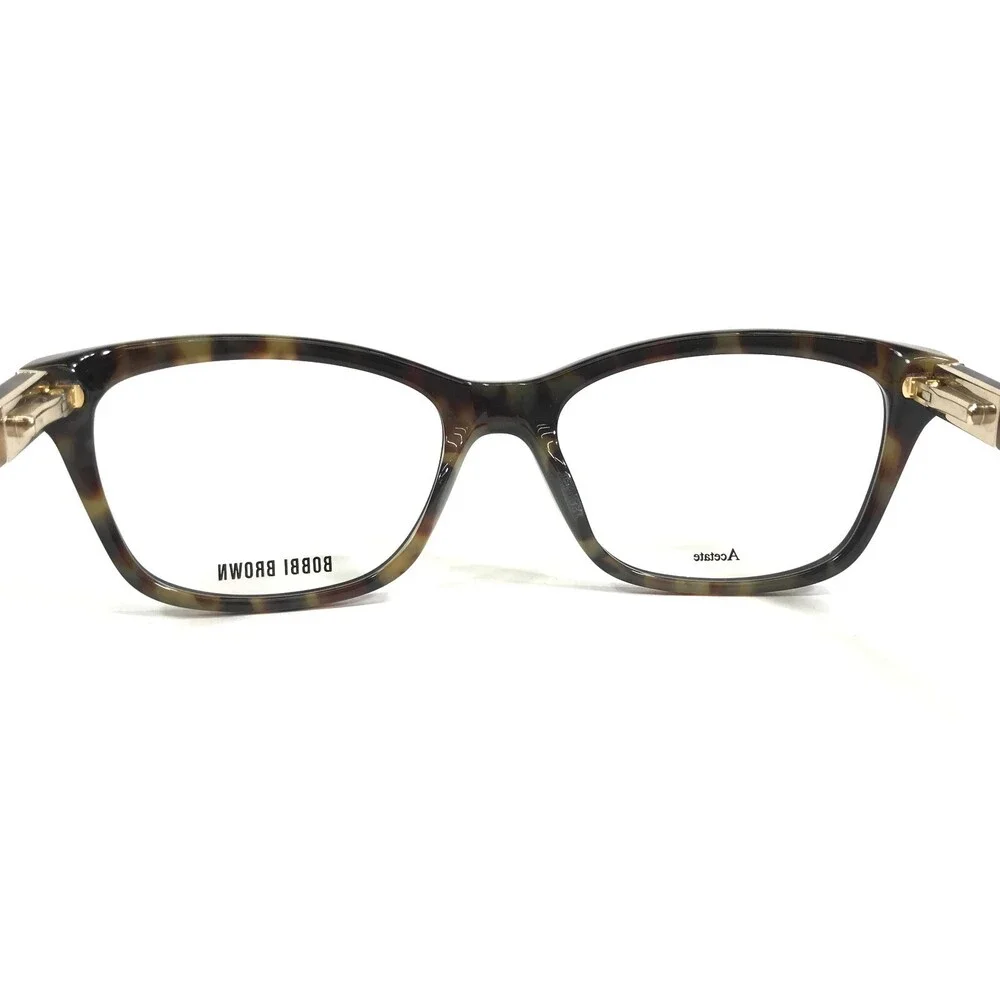 Bobbi Brown Eyeglasses Frames THE INDIA/N JBW Blue Tortoise Cat Eye 52-17-135